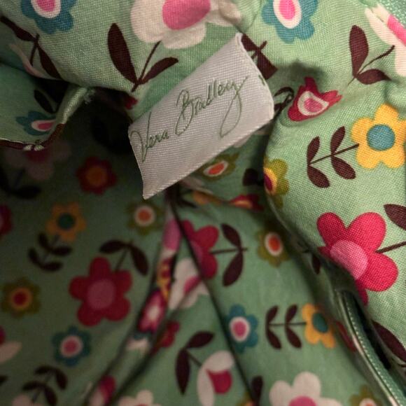 Vera Bradley Mandy Paisley Quilted Tote Shoulder Bag Purse Tutti Fruitti Green - Picture 12 of 12